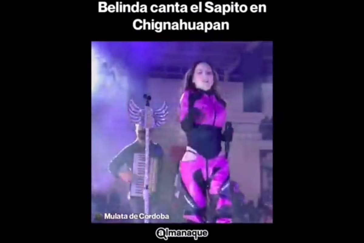 Belinda Cant El Sapito Durante Su Presentaci N En Chignahuapan