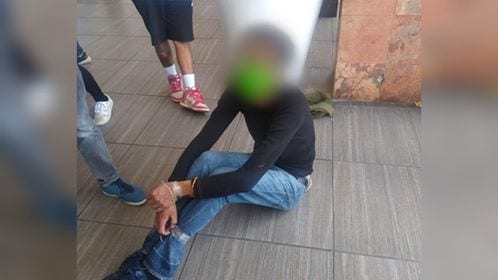 PRESUNTO LADRON DE CELULARES DE PLAZA DORADA