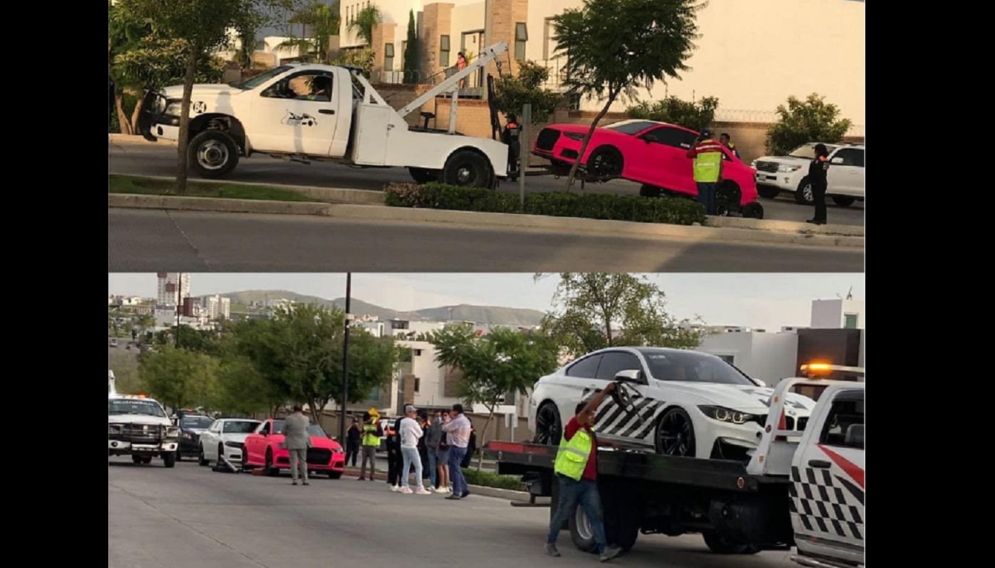 Se llevan al corralón autos de lujo de “influencers” poblanos que hacían arrancones en Ocoyucan 1 arrancones
