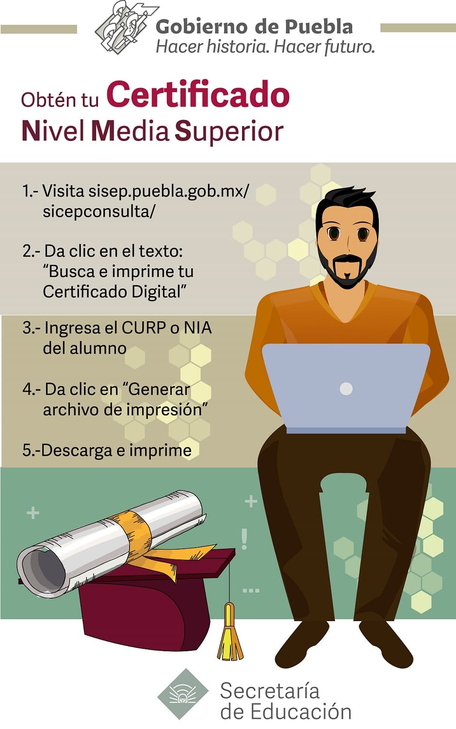 certificado bachiller Puebla 1