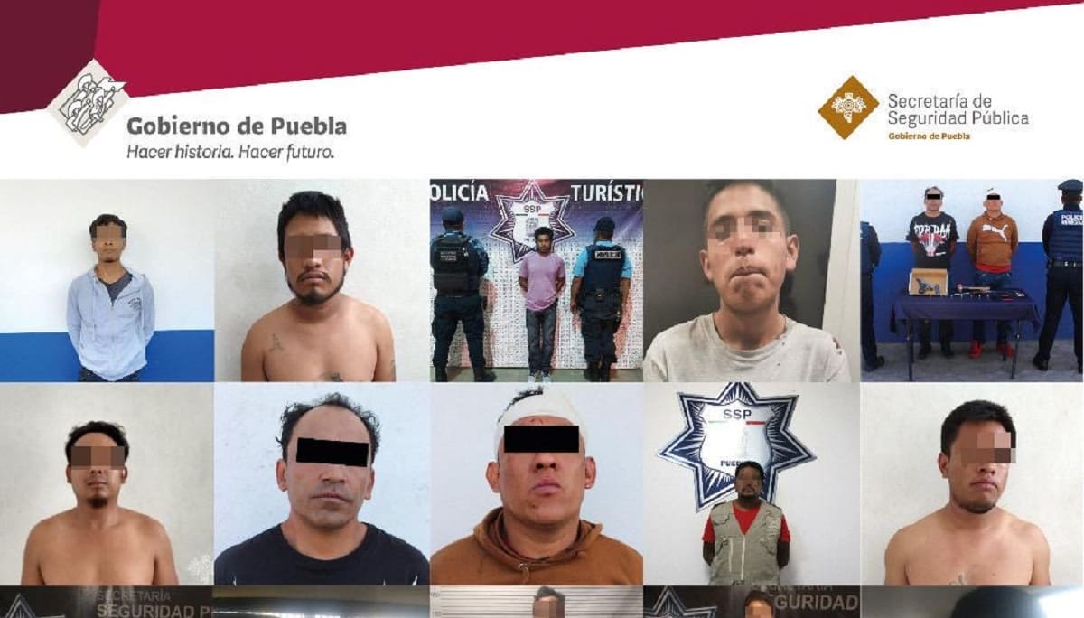 Puebla, entre los estados con menor incidencia delictiva del país 1 detenidos 1