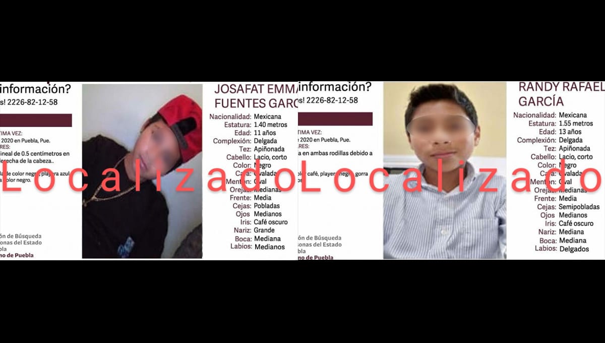 Dos niños desaparecen en Puebla y los encuentran en crucero limpiando parabrisas 1 hermanos desaparecidos