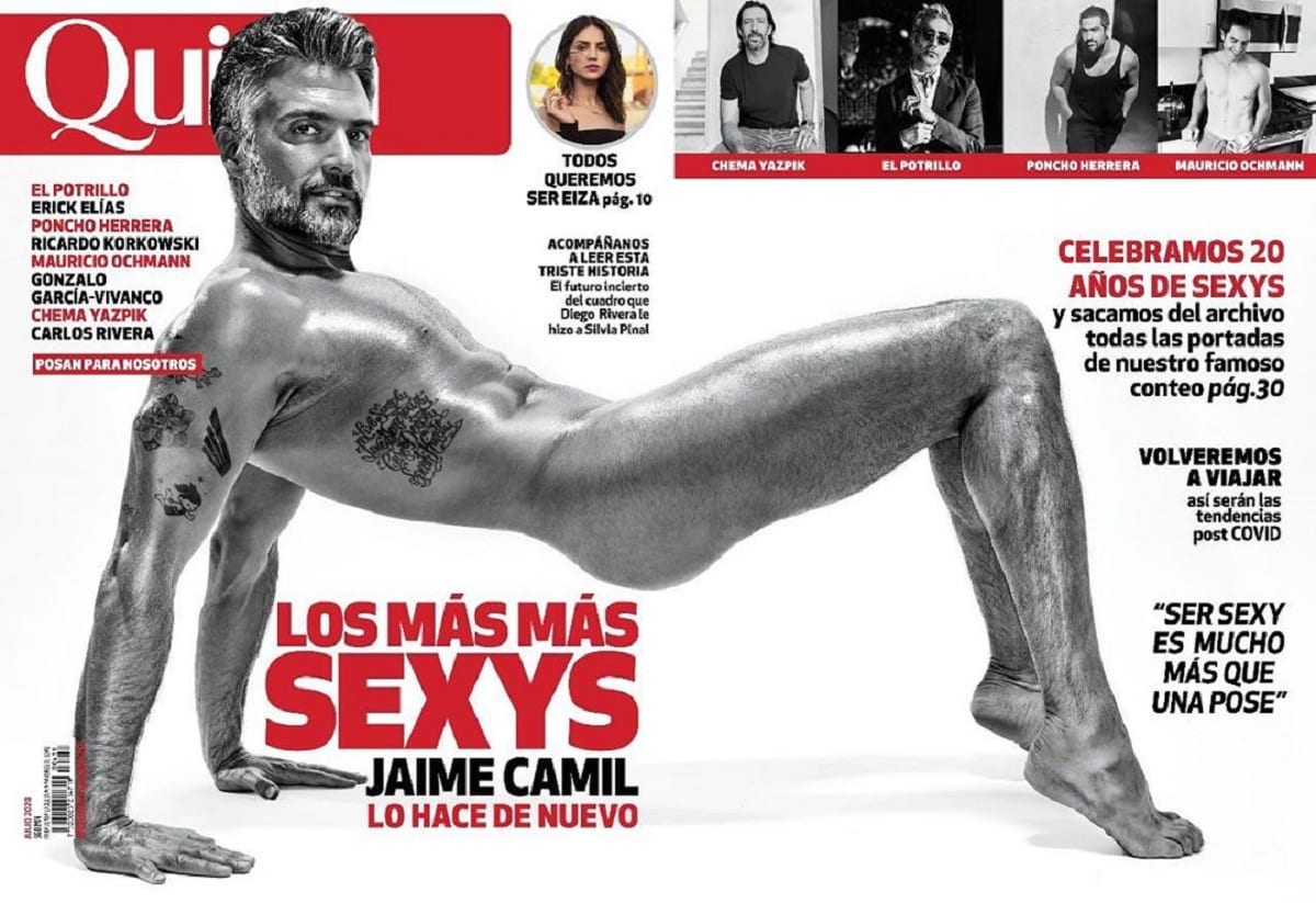 FOTOS: Jaime Camil se desnuda y posa para la misma revista 16 años después 7 jaime camil desnudo revista quien 1