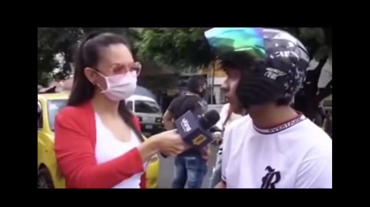 VIDEO: “El COVID no existe porque los humanos no existimos”, dice joven en una entrevista de TV 1 no existe 1