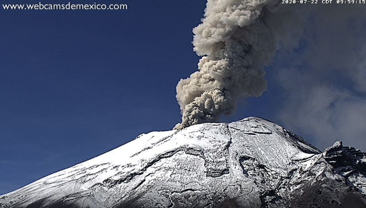FOTOS: Popocatépetl lanza columna de ceniza de un kilómetro; estás son las imágenes 5 popo 1