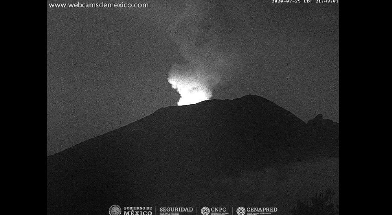 VIDEO: Registra Popocatépetl aumentó de actividad; lanza ceniza y fragmentos incandescentes 3 popocatepetl 1 1