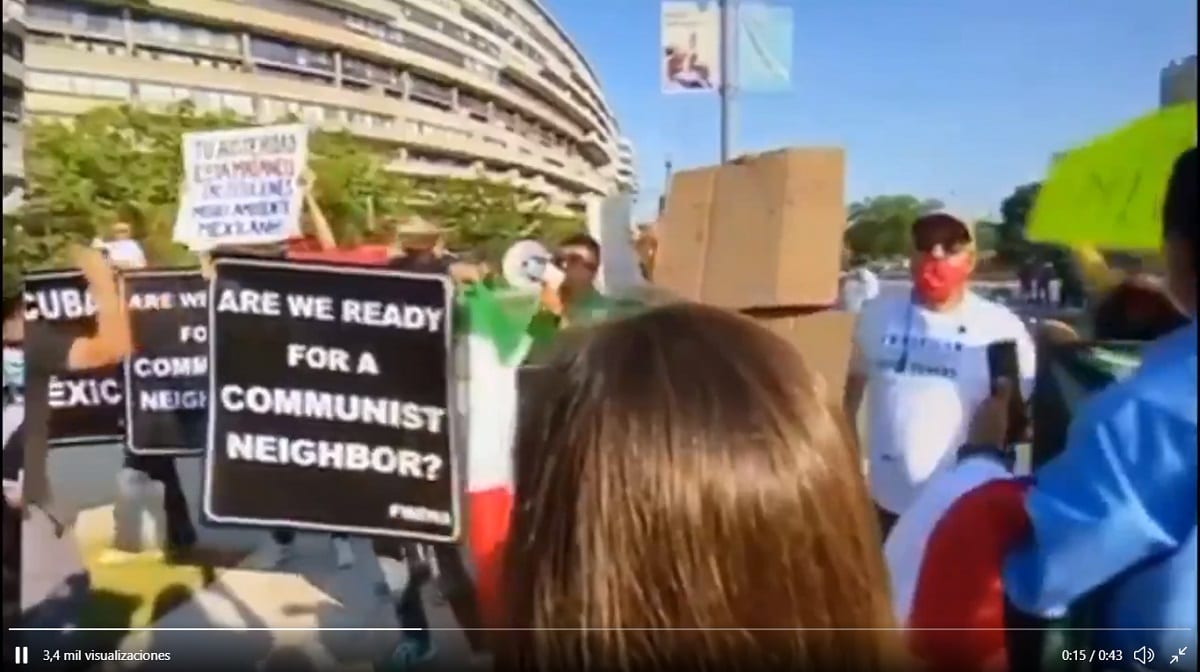 VIDEO: FRENAA se manifiesta contra AMLO en Washington 1 redes sociales reportaron domingo filas 0 123 639 398 1