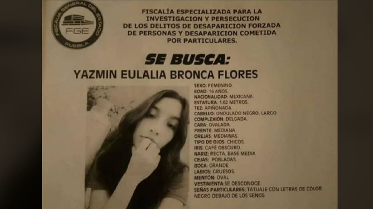 Buscan a Yazmin Bronca Flores de 16 años; desapareció en Atzompa 1 yazmin 1
