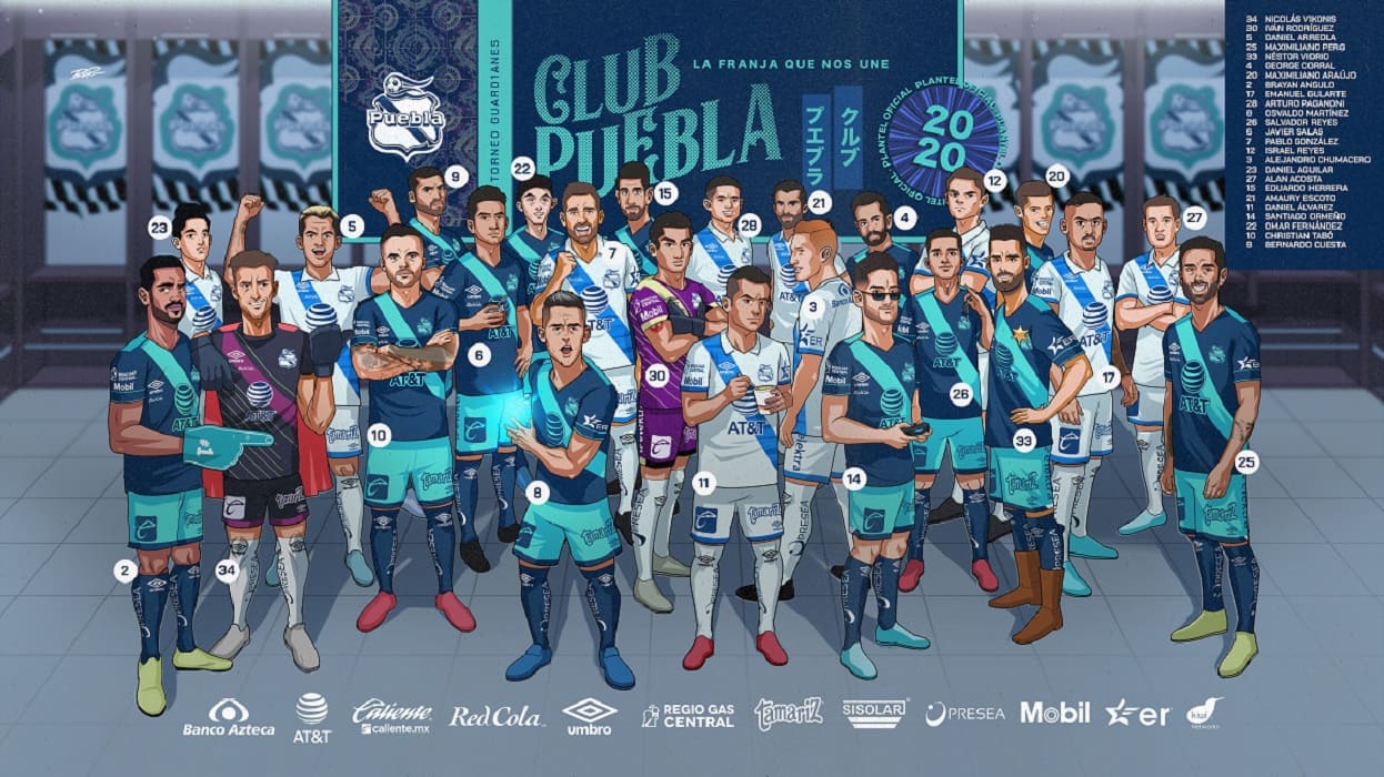El Puebla se "toma" la mejor fotografía oficial de la Liga MX 1 Foto ofocial del Puebla