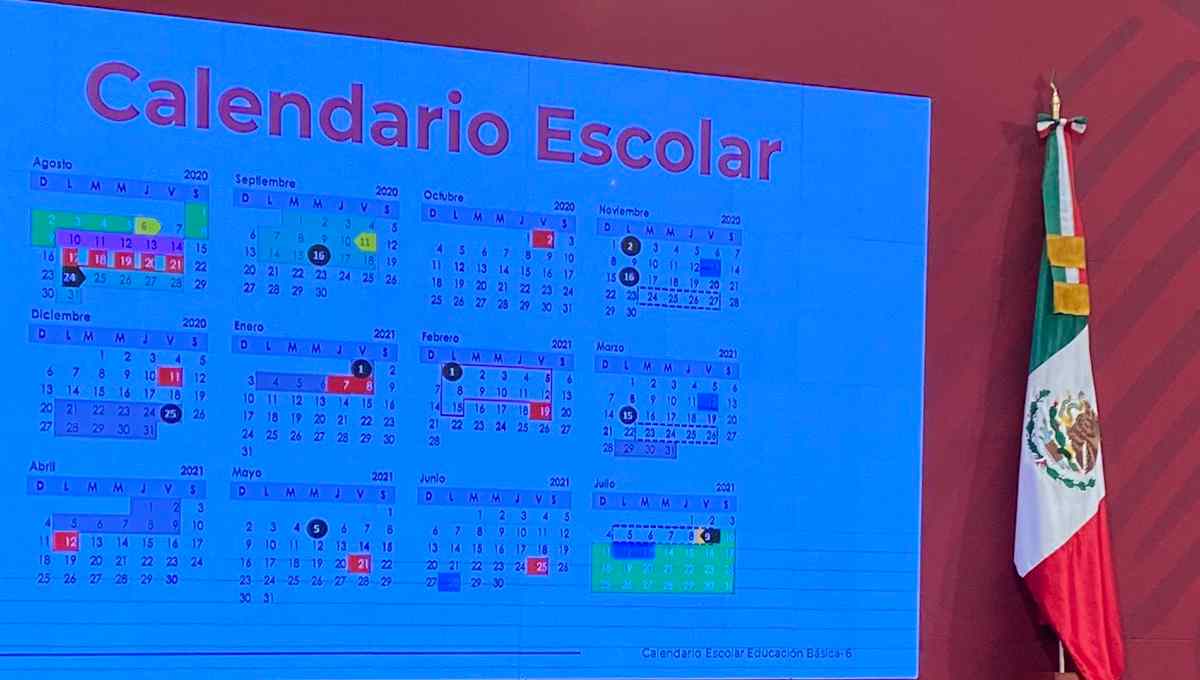 calendario oficial SEP ciclo escolar 2020 2021