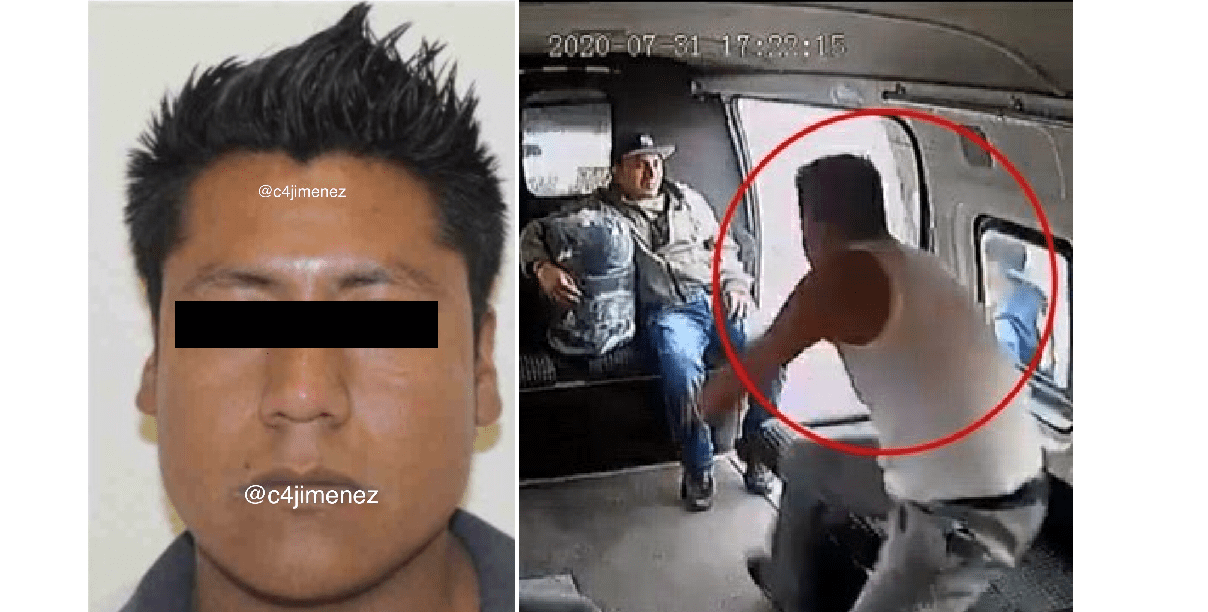 Revelan identidad de ratero de la combi: era chófer del transporte público y guardia de seguridad 1 combi 1