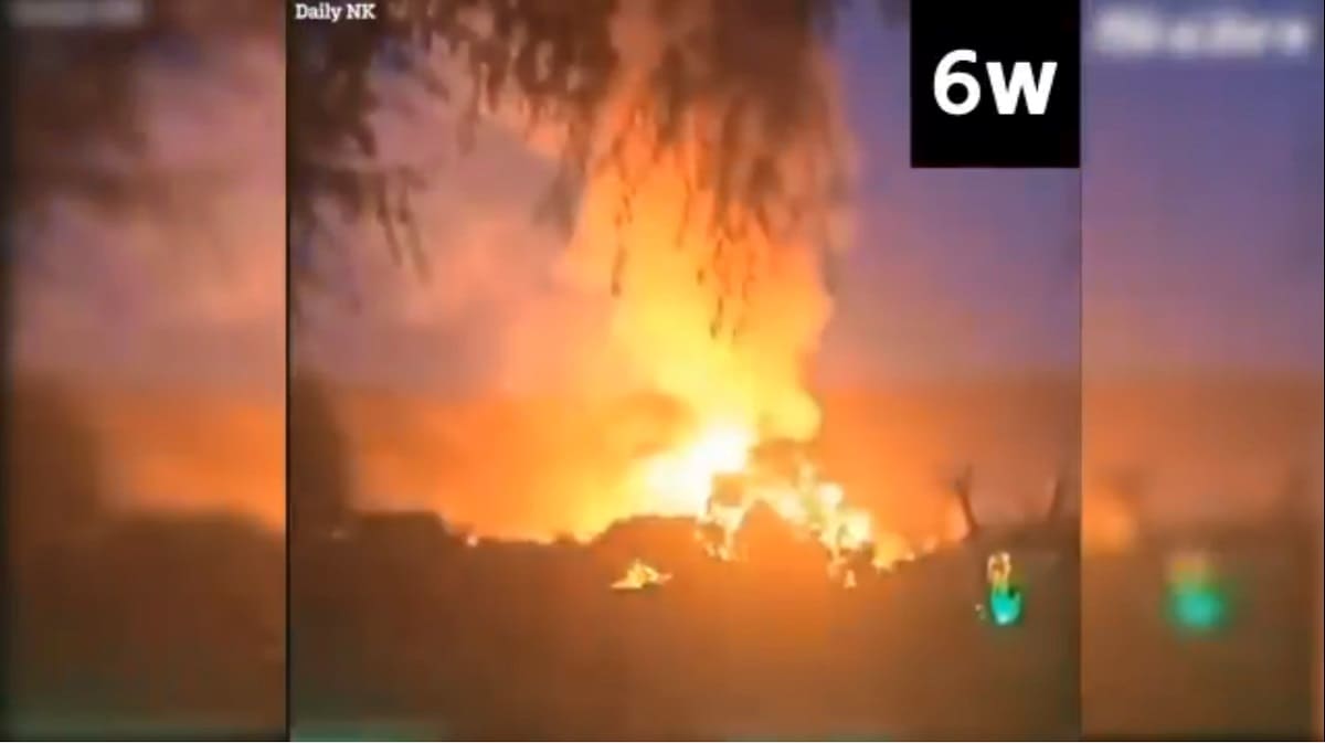 Mueren 15 personas tras explosión de una red de gas en Corea del Norte 1 incendio 1
