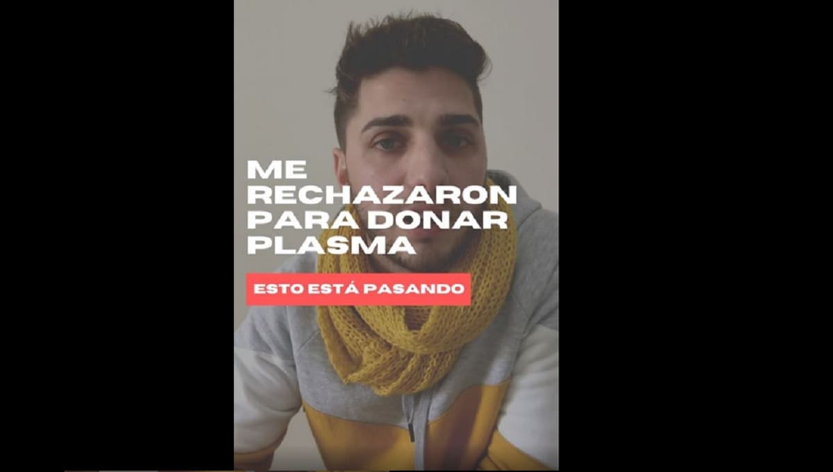 VIDEO: Impiden a un joven donar plasma por ser homosexual en Argentina 1 plasma 1