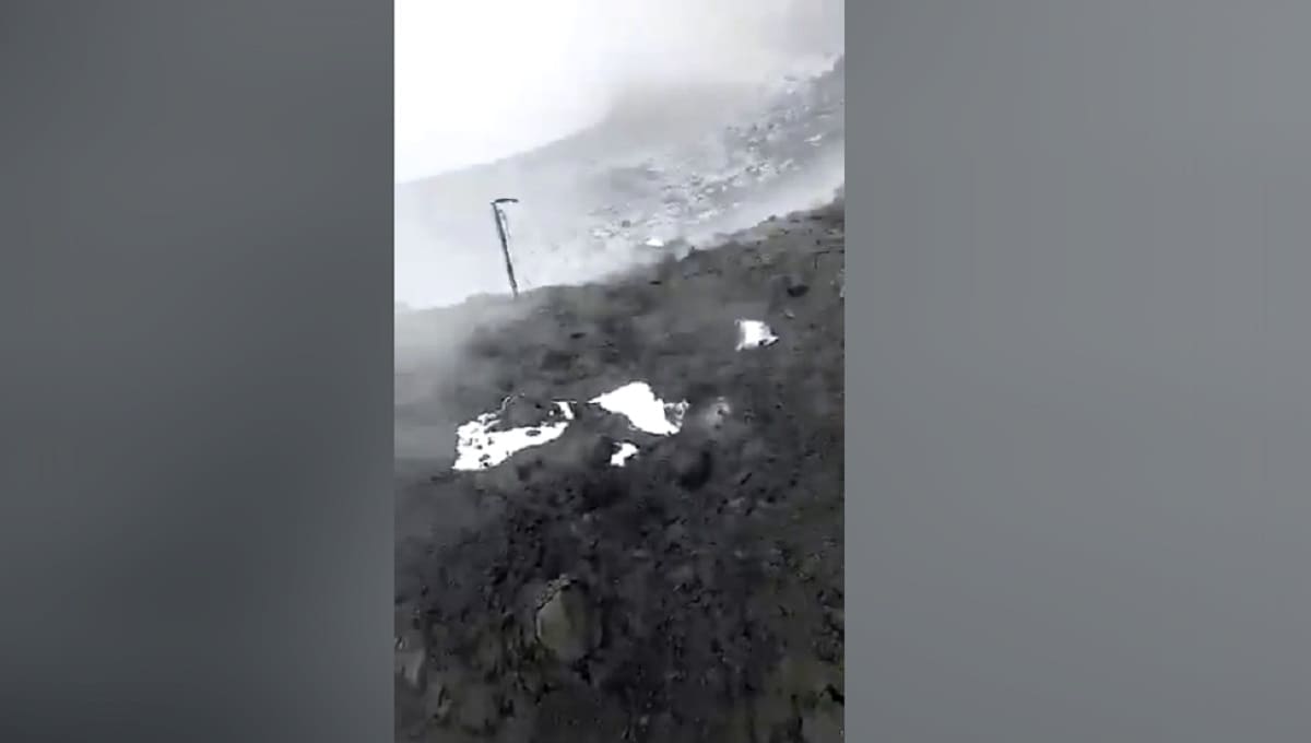 Alpinistas arriesgan su vida y se acercan al cráter del Popocatépetl 1 popo 1