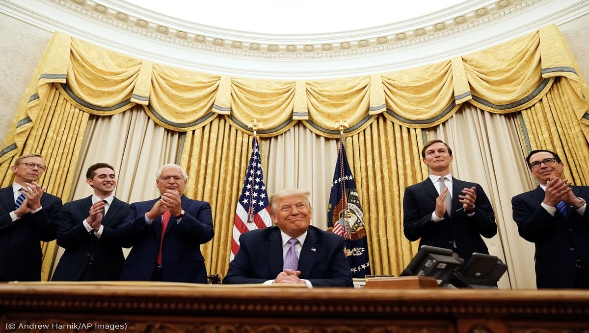 Trump firma de acuerdos de paz entre Israel, Emiratos Árabes Unidos y Baréin 1 AP 20226551680841 1
