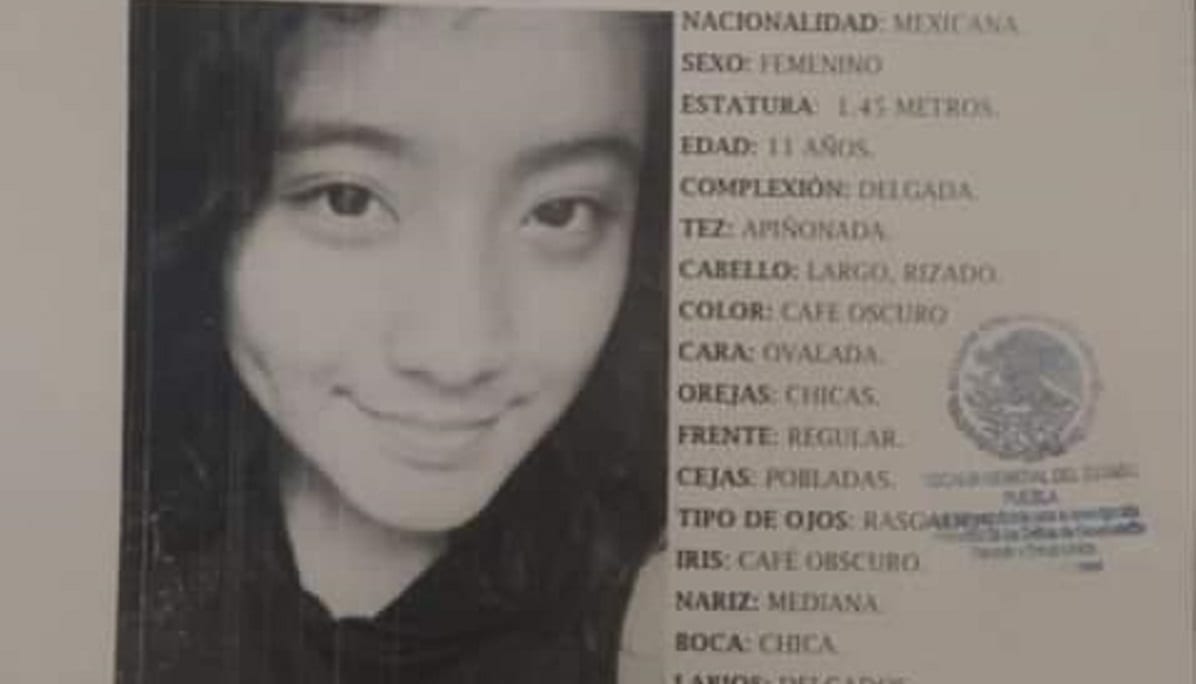 Buscan a Camila Zoe de 11 años, desaparecida en Puebla 3 Camila 1