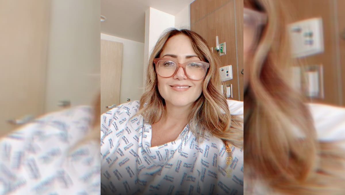 Andrea Legarreta comparte radiografía de sus pulmones tras ser internada por COVID-19 1 andrea legarreta desde el hospital 1