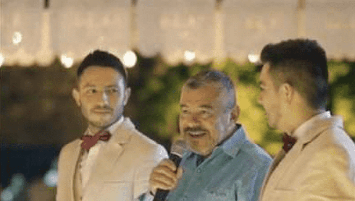 VIDEO: Padre da emotivo discurso en la boda gay de su hijo: "Es mi orgullo" 1 bodagay 1