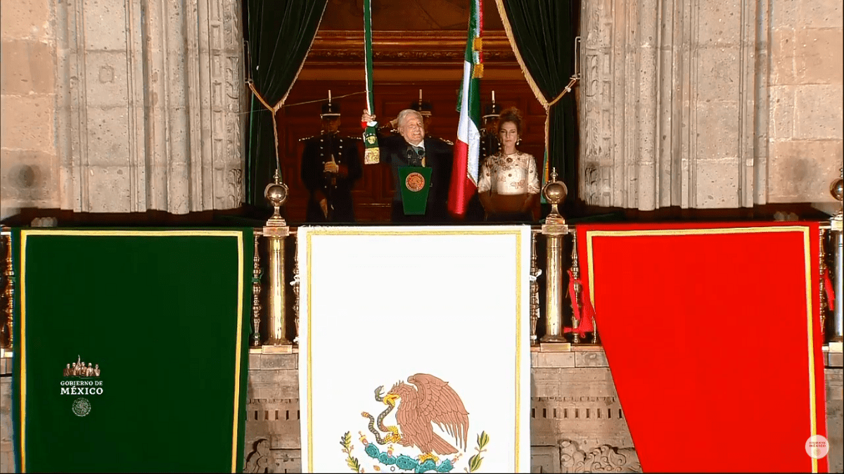 VIDEO: Así fue el Grito de Independencia en medio de la pandemia en la CDMX 1 calderon 1
