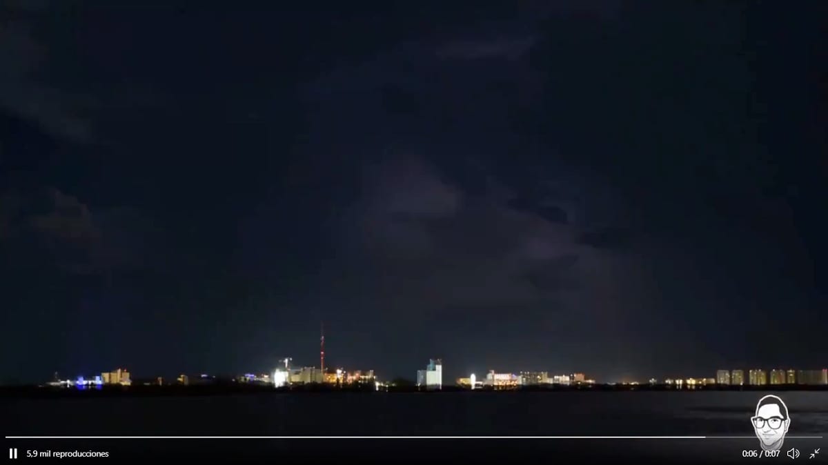 VIDEO: Así se vio la llegada de la tormenta eléctrica a Cancún 1 cancun