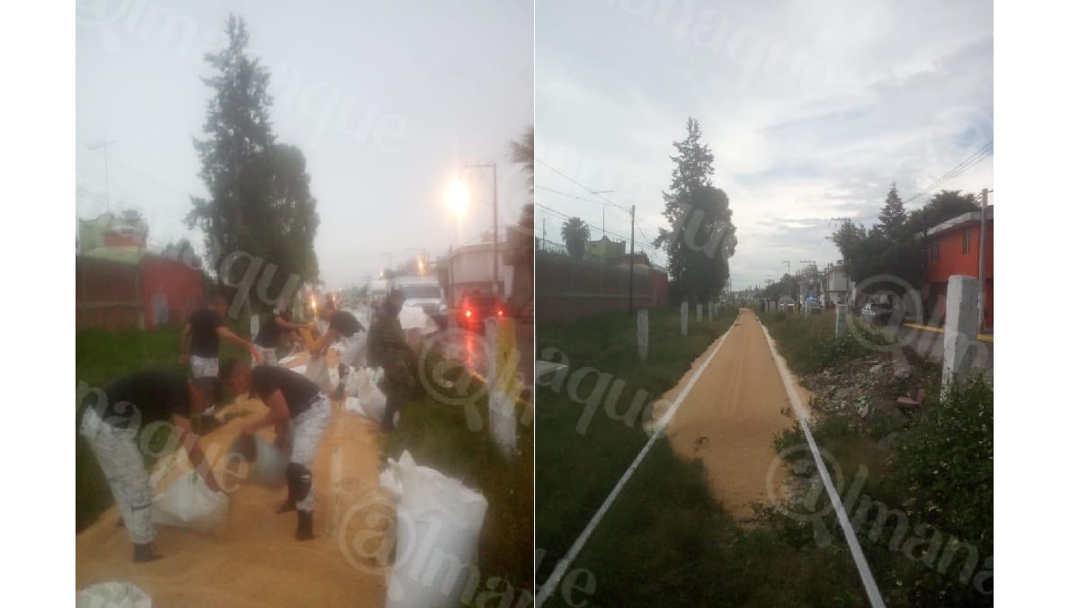Abren tolvas del tren para saquearlo en Xochimehuacan 1 tren