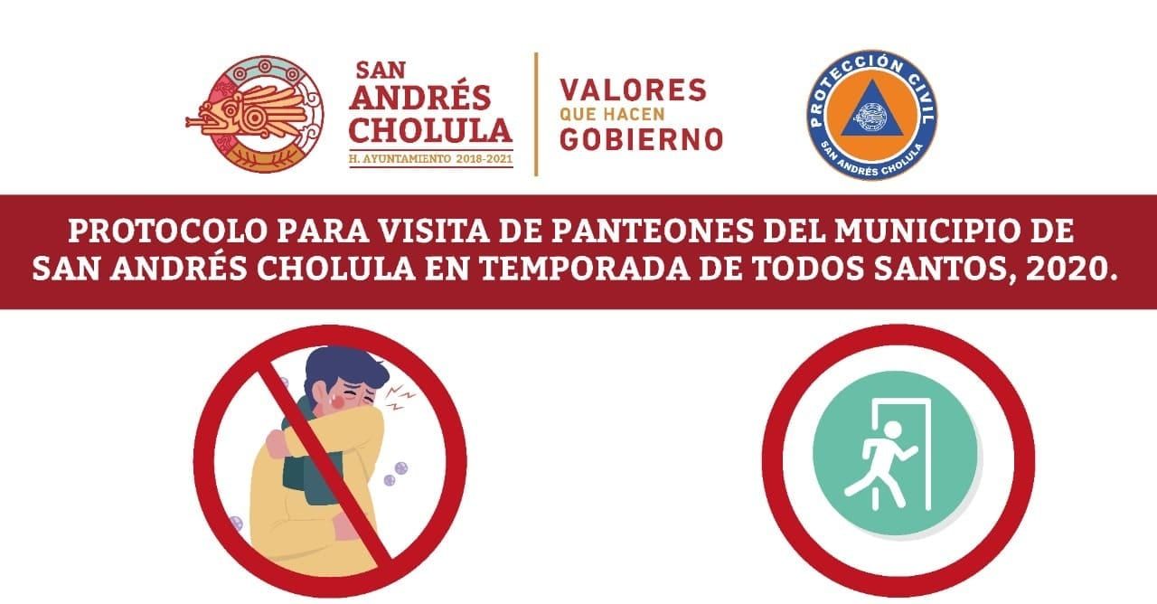 San Andrés Cholula implementa protocolo de ingreso y permanencia en panteones rumbo a la Conmemoración de Día de Muertos 1 04 1 1