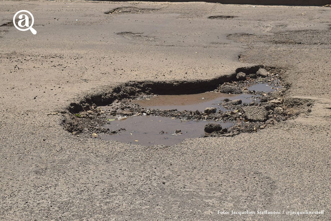“A mi no me toca hablar de los baches de la ciudad”, asegura alcaldesa de Puebla 1 CU baches4