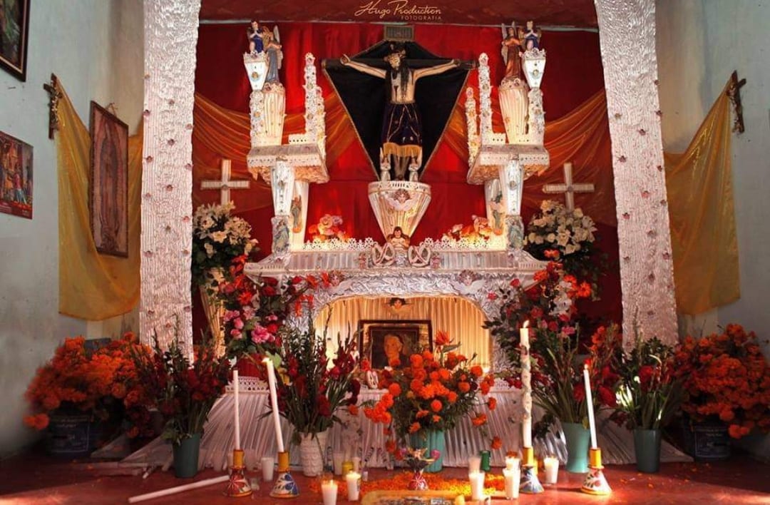 Anuncian recorrido virtual de las ofrendas monumentales de Huaquechula y Tochimilco 1 altar Huaquechula