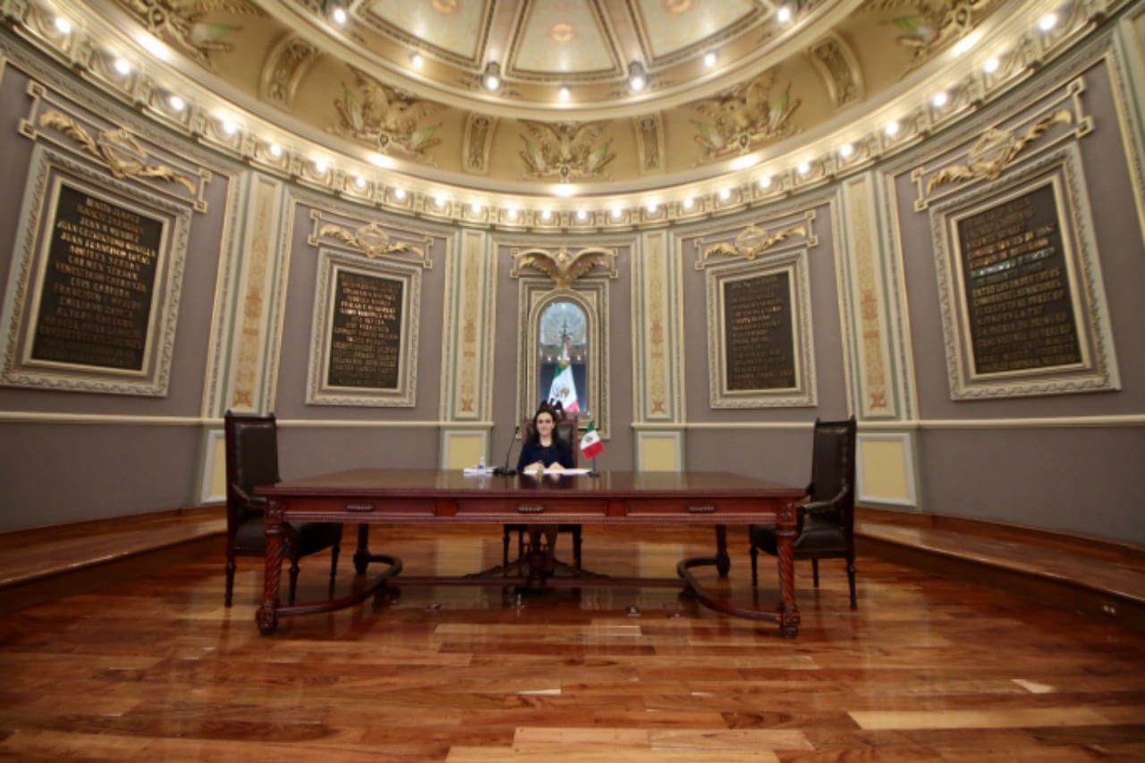 Destaca madurez e institucionalidad durante su gestión, presidenta de la Mesa Directiva de la LX Legislatura en su informe de labores 1 congreso de puebla