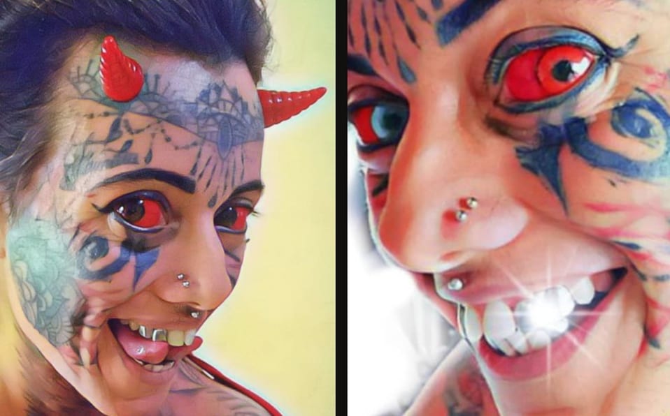 conoce mujer diablo demonio tatuajes