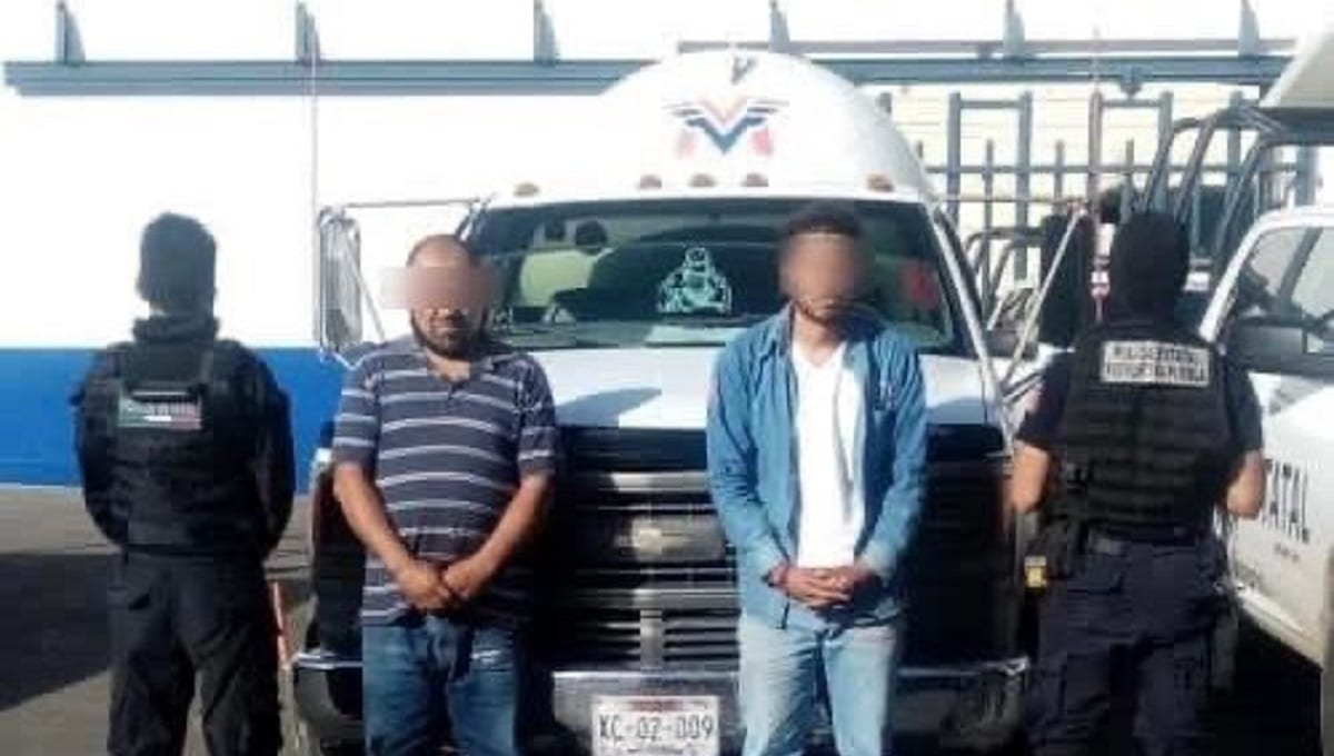 Detienen a dos huachigaseros en Santa María Xonacatepec 1 huachigaseros 1