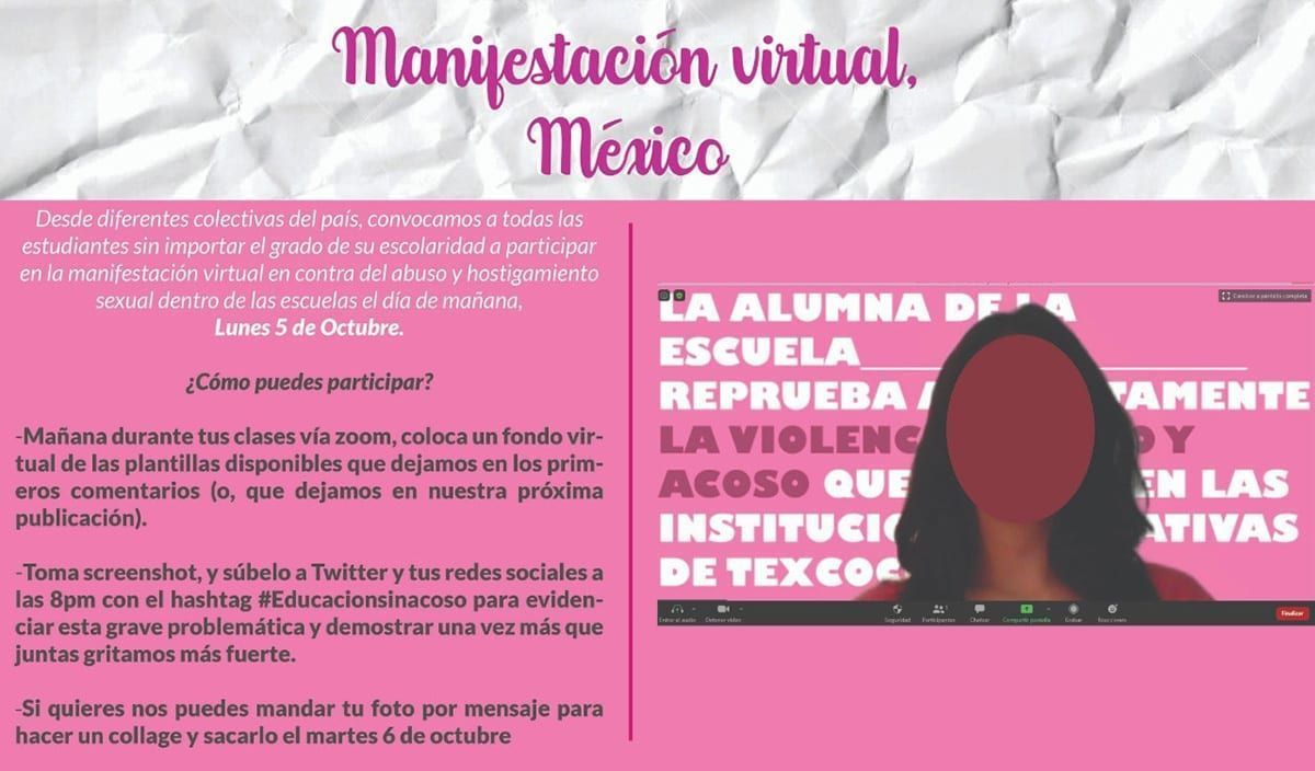 manifestacion virtual mujeres