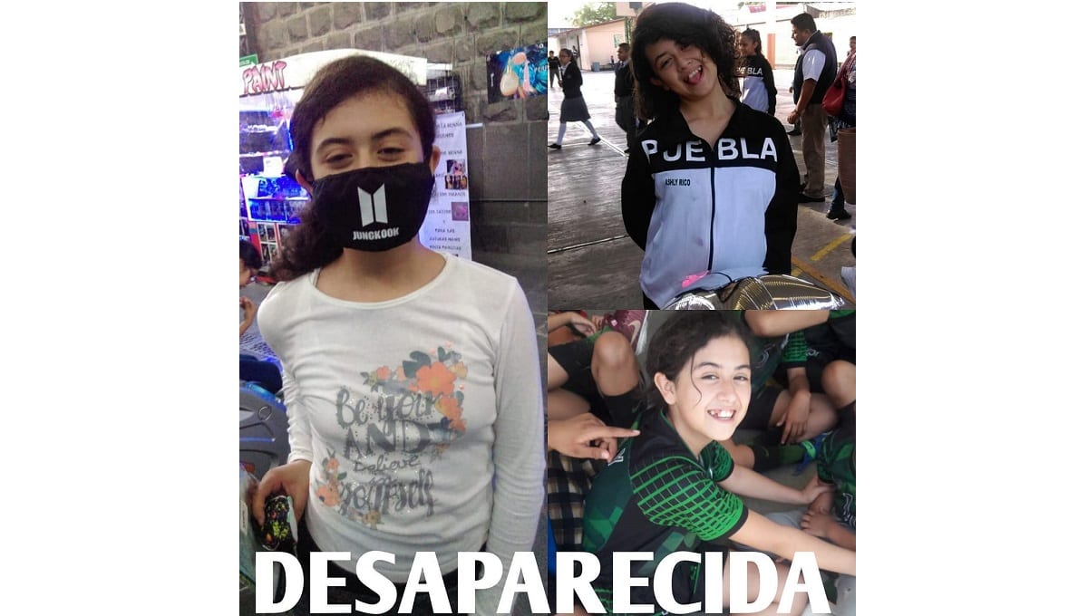 ¡Ayuda! Ashly de 12 años desapareció en Tehuacán 1 nina