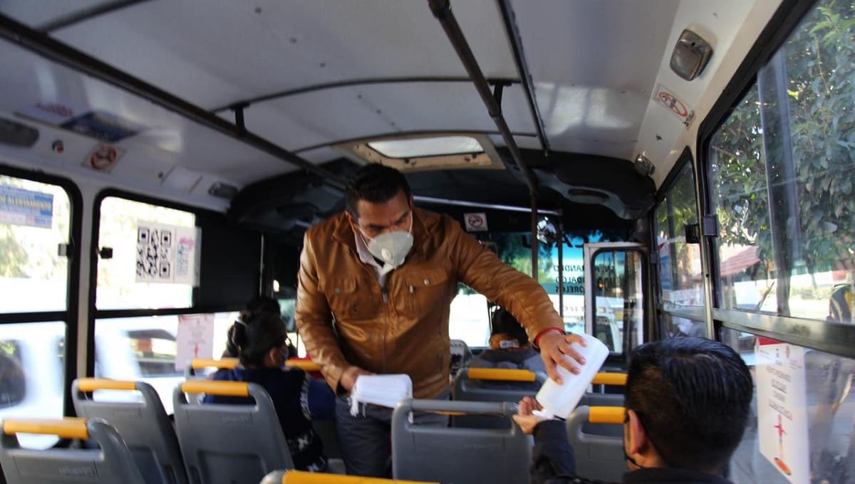 Pide gobernador a alcaldes de Puebla y Cholula ayudar en operativos contra el COVID en transporte 1 operativos transporte covid 1