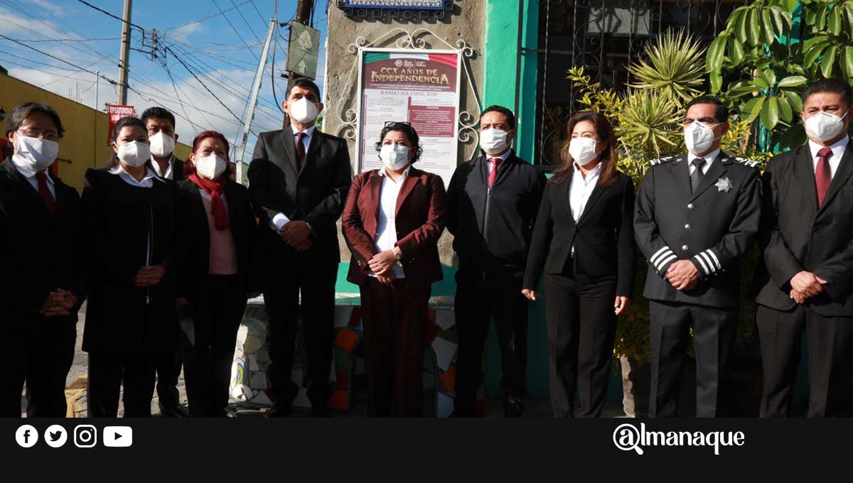 Encabeza Karina Pérez Popoca develación de bando solemne para fiestas patrias 2020 1 1septiembre