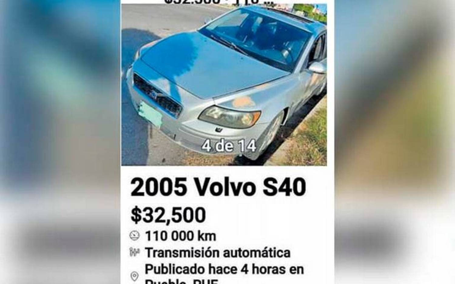 Auto robado en Puebla es ofertado en Facebook; después fue recuperado 1 AUTO ROBADO