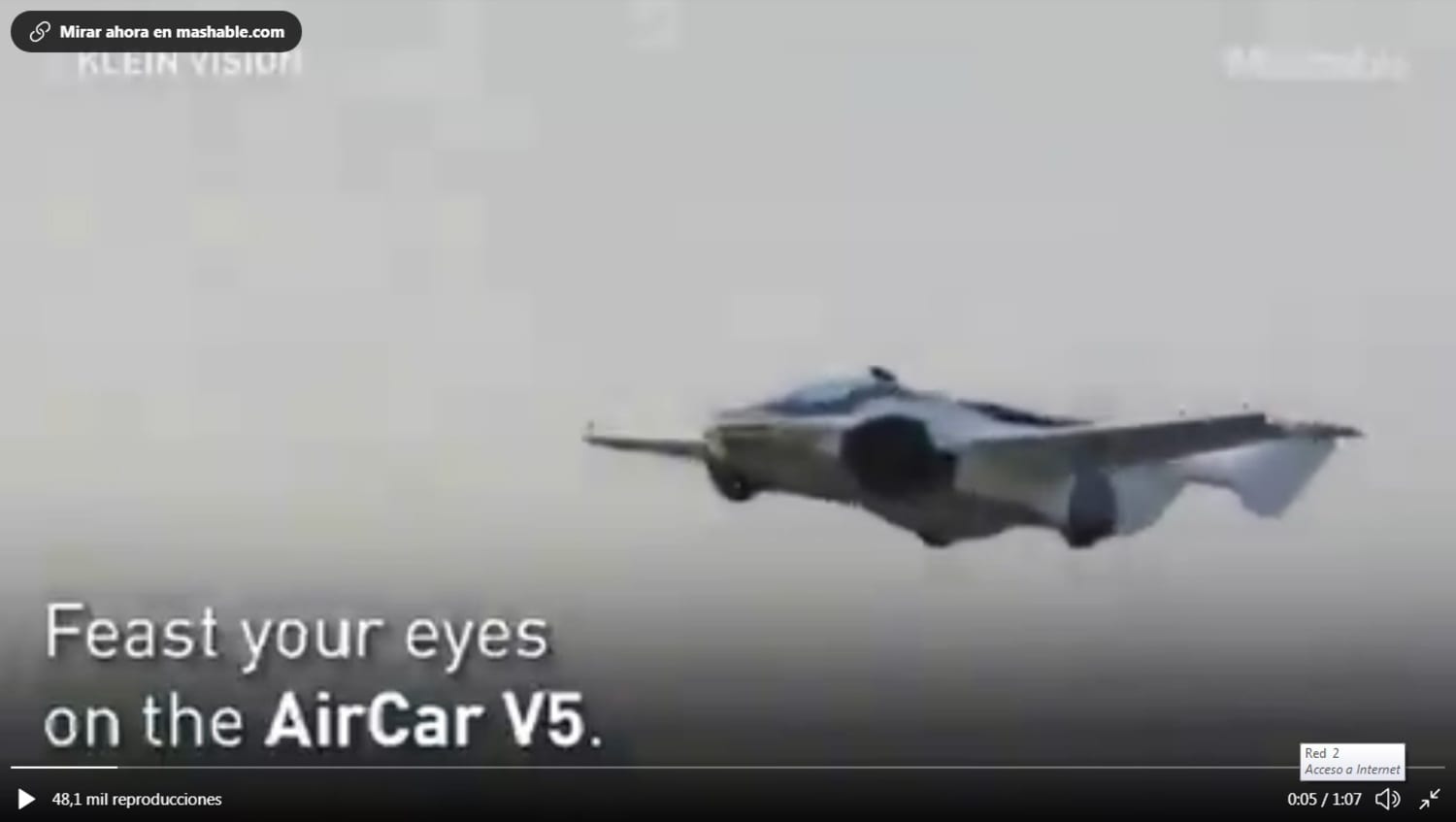 VIDEO: ¡El auto volador es una realidad! 1 AUTO VOLADOR