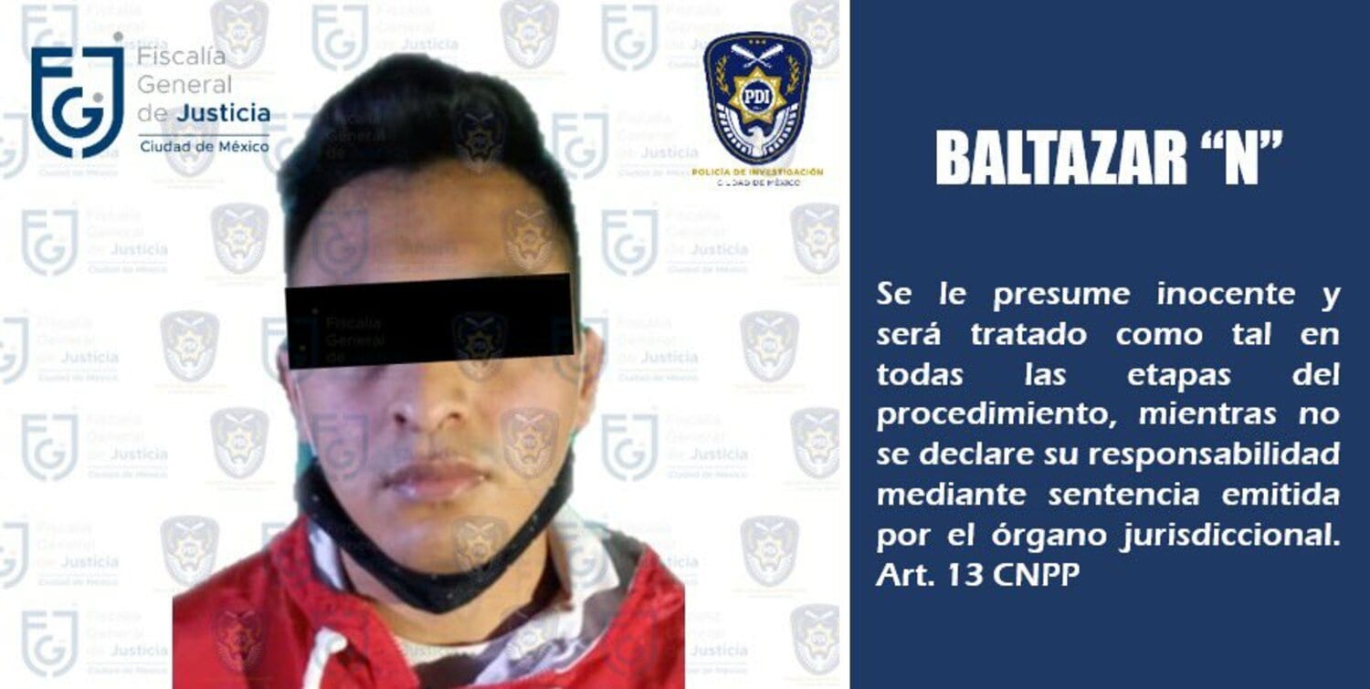 Detienen a Baltazar relacionado con el homicidio de Alan y Héctor en CDMX 1 BALTAZAR CDMX