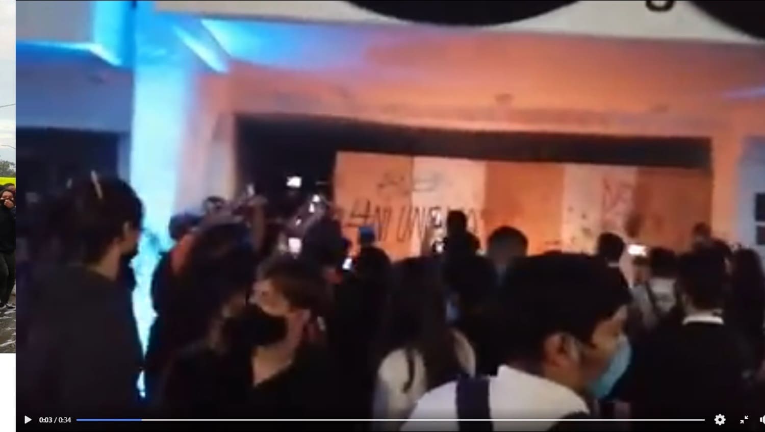 VIDEO: Policías disparan para dispersar protesta en Cancún que pide justicia por Alexis 1 PROTESTA EN CANCUN POR FEMINICIDIO ALEXIS DISPAROS