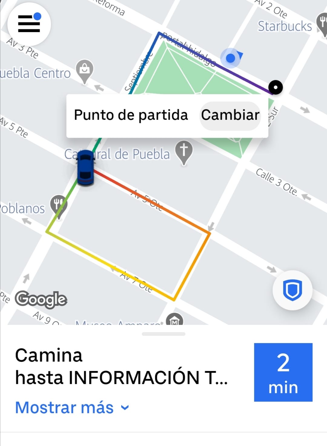 FOTO: UBER celebra los matrimonios igualitarios en Puebla con los colores de la bandera LGBT en su app 2 Screenshot 20201104 200014