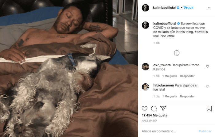 Kalimba confirma que tiene coronavirus: "El COVID es real, no letal" 3 captura de pantalla 2020 11 26 a las 18 00 21 1