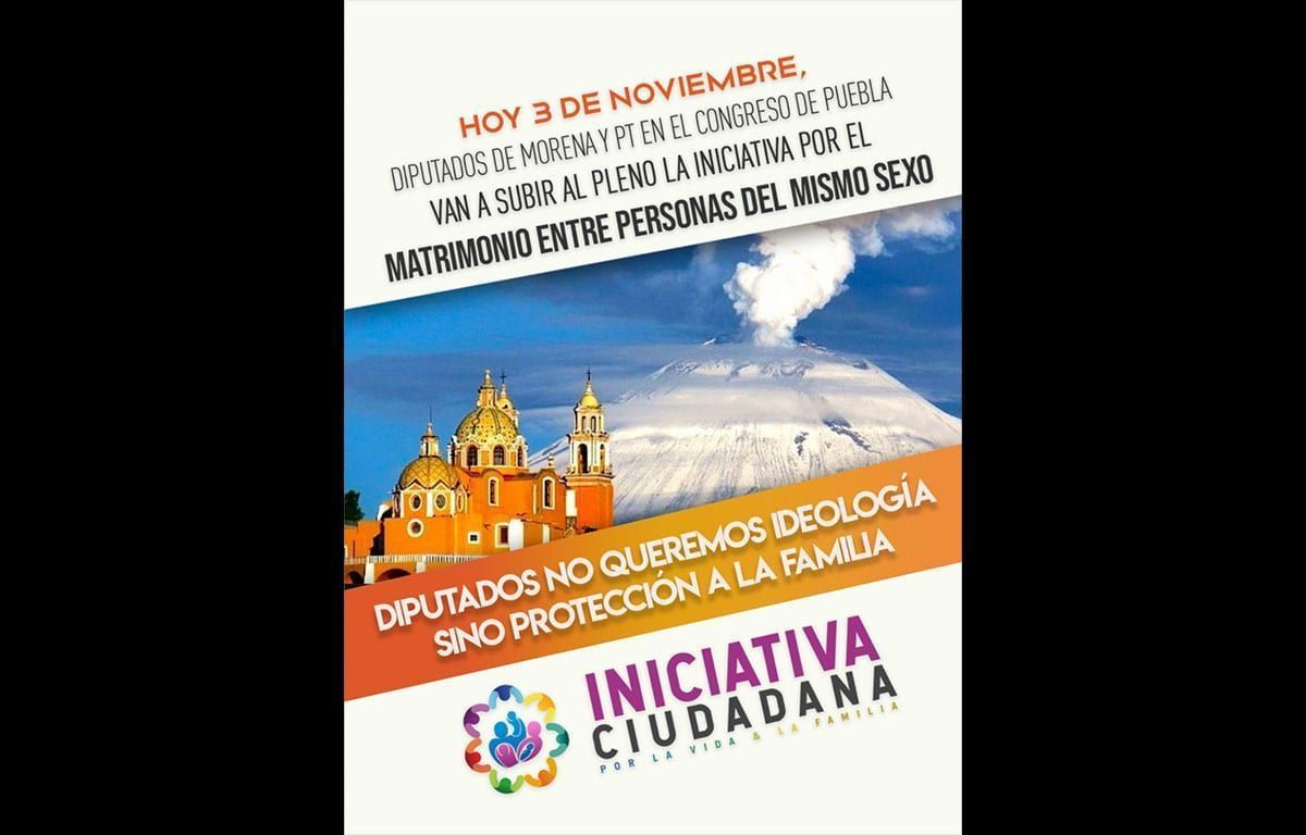 Organizaciones católicas se pronuncian en contra del matrimonio igualitario en Puebla 1 catolicos anti legalizacion matrimonio igualitario
