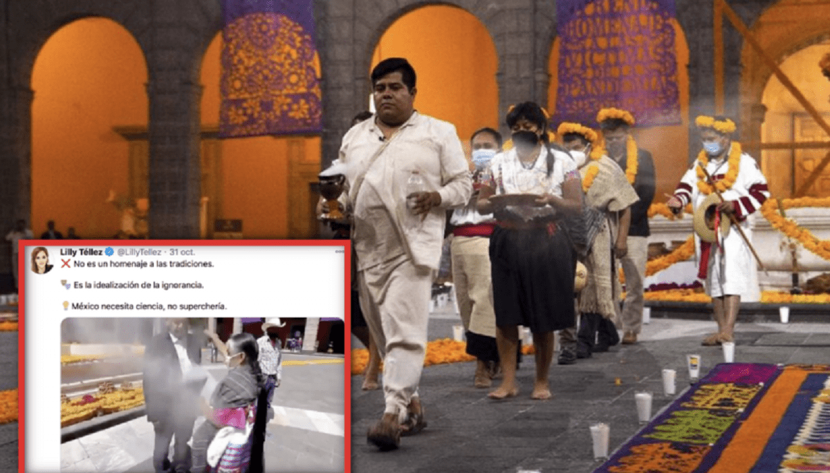 Critícan a Lilly Téllez por llamar ignorantes a indígenas que participaron en Ritual de Día De Muertos 1 lilly