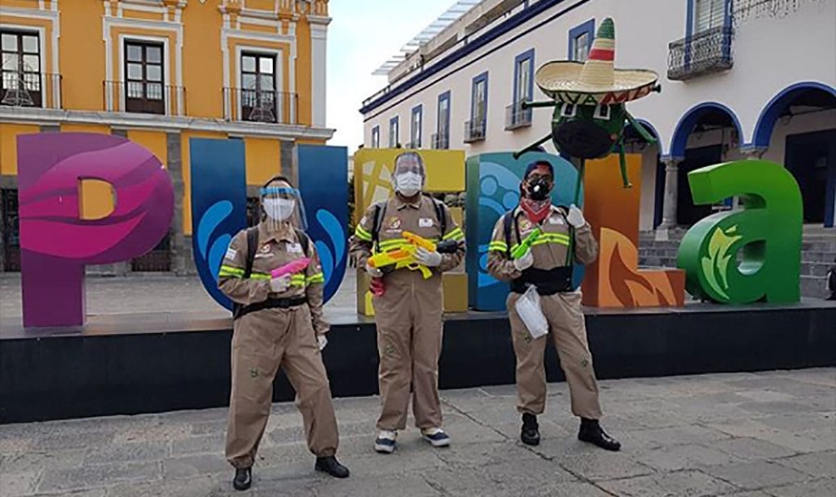 Los Cazacoronavirus llegaron para proteger a los poblanos del COVID 2 los cazacoronavirus