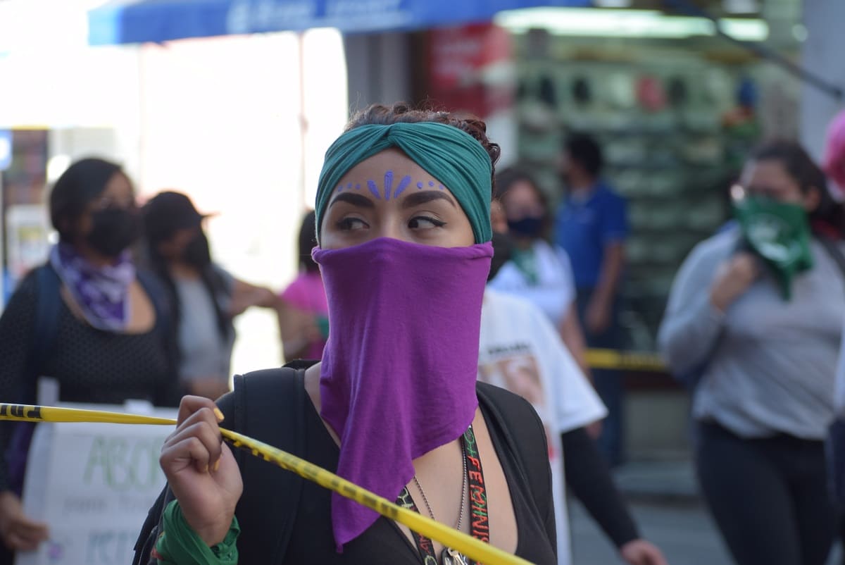marcha feminista Puebla 2