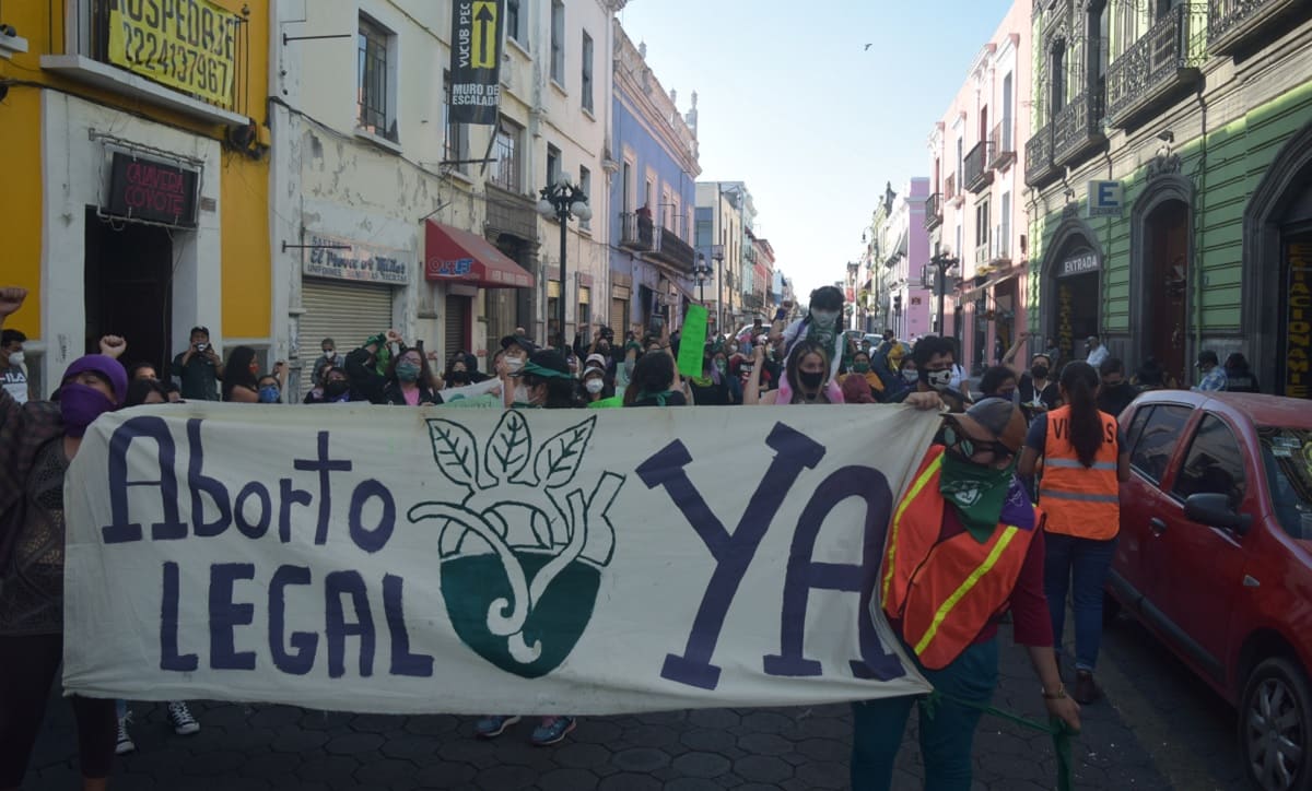 marcha feminista Puebla