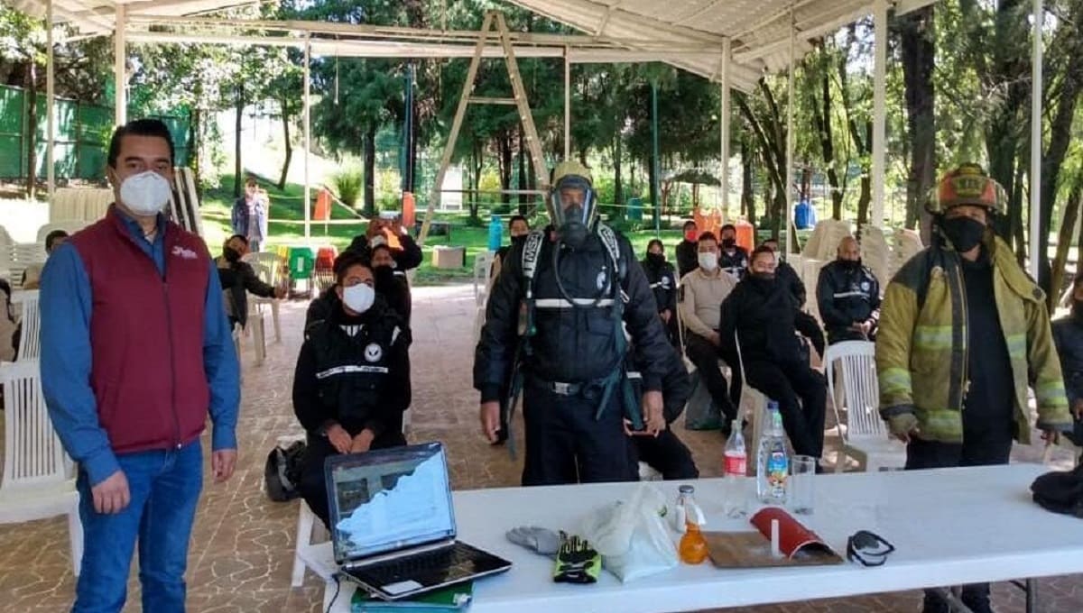Protección Civil de San Andrés brinda capacitación sobre manejo de fuego a guardias de fraccionamientos privados 1 pc fracc privados 1