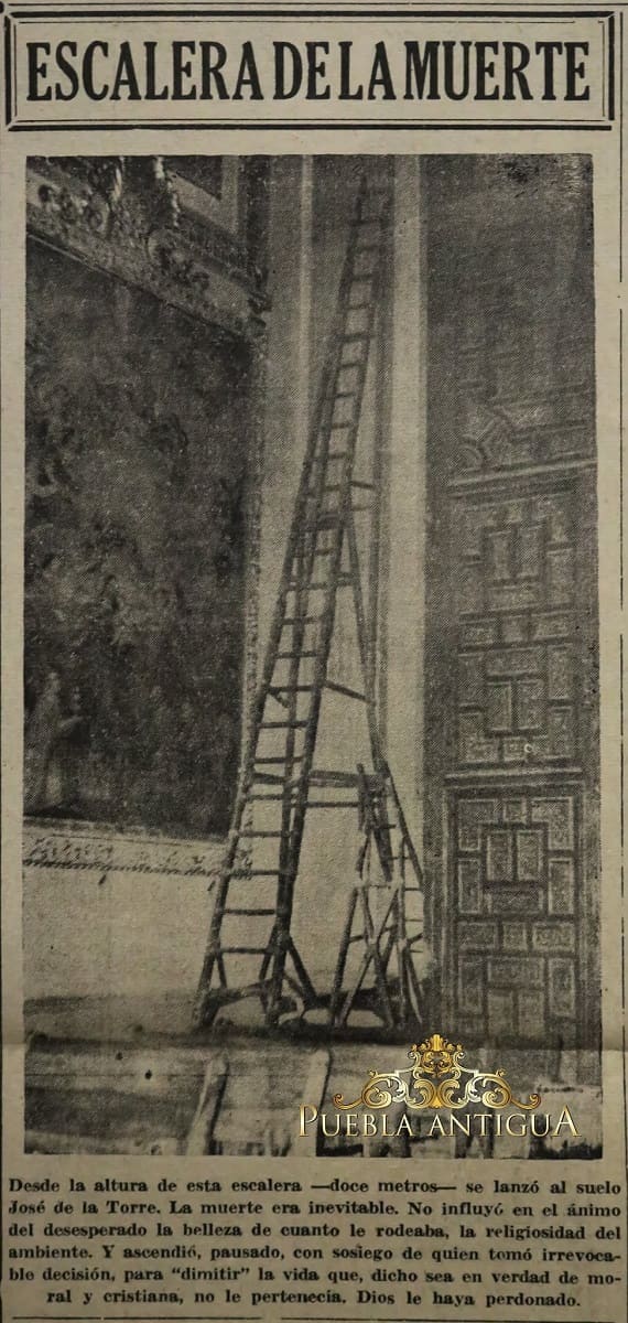 suiciido catedral de Puebla