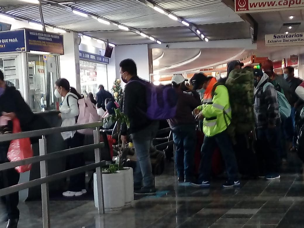 Central de autobuses registra mayor afluencia de personas por fiestas decembrinas 1 CAPU 1