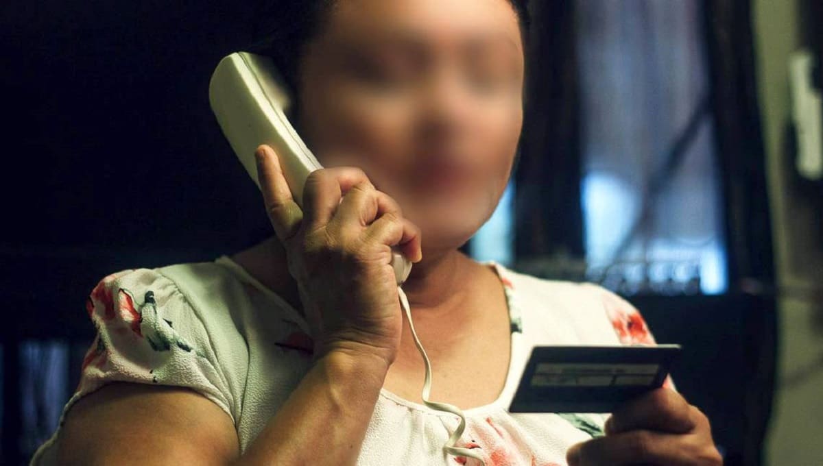 Extorsion telefonica llamada